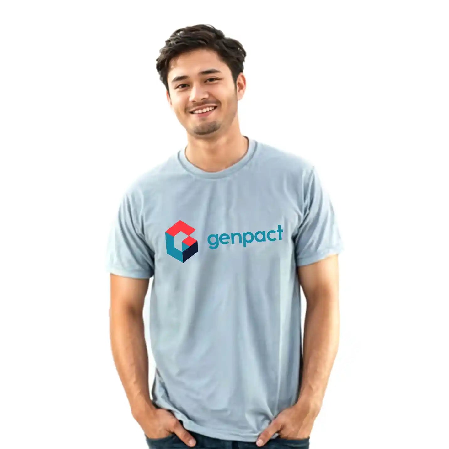 Vintage Sublimatable Round Neck Grey T-shirts Img 2